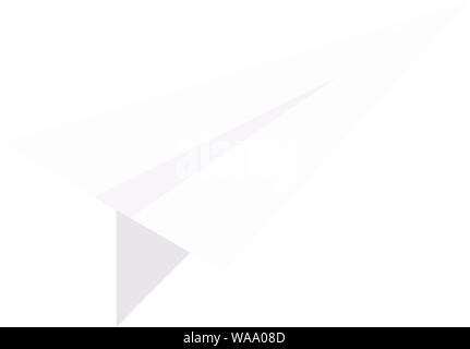 Paper Plane Symbol, isometrische Stil Stock Vektor