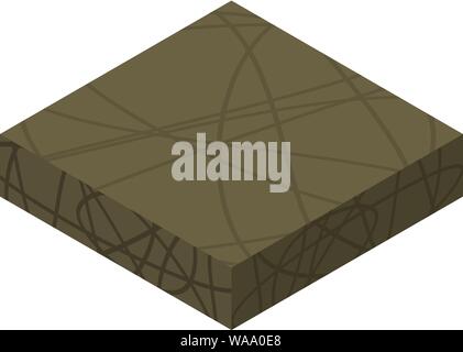 Geologie Boden land Symbol, isometrische Stil Stock Vektor