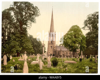 Kirche, Ross-on-Wye, England; Drucken. 10944.; Teil: Blick auf den Britischen Inseln, in der Photochrom print Collection.; mehr Informationen über die Photochrom Print Collection an Http://hdl.loc.gov/loc.pnp/pp.pgz; Titel von den Detroit Publishing Co. verfügbar ist, Katalog J - Ausland abschnitt, Detroit, Mich.: Detroit Publishing Company, 1905. Stockfoto