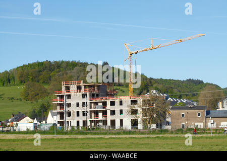 Baustelle, Wohnhaus, Mersch, Luxemburg, Europa Stockfoto