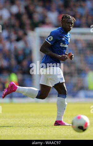 JEAN - PHILIPPE GBAMIN FC Everton FC Everton V FC Watford, Premier League Goodison Park, Everton, ENGLAND, 17. August 2019 GBD 14848 streng redaktionelle Verwendung. Wenn der Spieler/Spieler in diesem Bild dargestellt ist/Spielen für einen englischen Club oder das England National Team. Dann ist dieses Bild darf nur für redaktionelle Zwecke verwendet werden. Keine kommerzielle Nutzung. Folgende Verwendungen sind auch dann eingeschränkt, wenn in einem redaktionellen Kontext: Verwendung in Verbindung mit oder als Teil eines nicht autorisierten Audio-, Video-, Daten-, Spielpläne, Verein/liga Logos, Wetten, Spiele oder eine "Live"-Diensten. Auch eingeschränkt Stockfoto