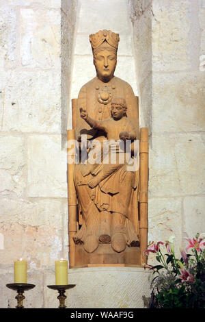 Jungfrau und Kind. Kirche der Hl. Anna. Jerusalem. Israel. Stockfoto