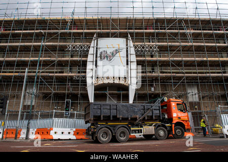 Die Bauarbeiten am Broadmarsh Einkaufszentrum im Stadtzentrum von Nottingham, Nottinghamshire England Großbritannien Stockfoto