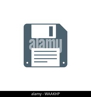 Diskette zu Vektor glyph Icon. Stock Vektor