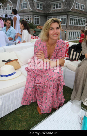 Hamptons, NY, USA. 17 Aug, 2019. Delfina Blaquier in der Konstituierenden Edmiston Nächstenliebe Chukka Polo Challenge am 17. August 2019 in den Hamptons, New York. Quelle: MPI 98/Media Punch/Alamy leben Nachrichten Stockfoto