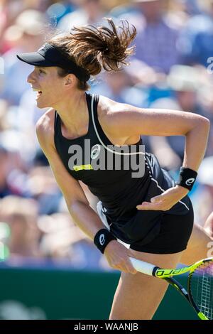 Johanna Konta von Großbritannien gegen Aleksandra Krunic von Serbien. Natur Tal International 2018 - Dienstag, 26, Juni, 2018 - Devonshire Pa Stockfoto