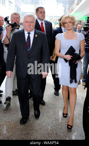 Juni 3, 2009 Warschau, Polen. Im Bild: Lech Walesa (Präsident von Polen zwischen 1990 und 1995, Nobelpreis 1983) Stockfoto