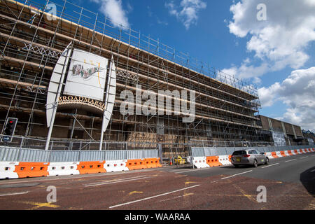 Die Bauarbeiten am Broadmarsh Einkaufszentrum im Stadtzentrum von Nottingham, Nottinghamshire England Großbritannien Stockfoto