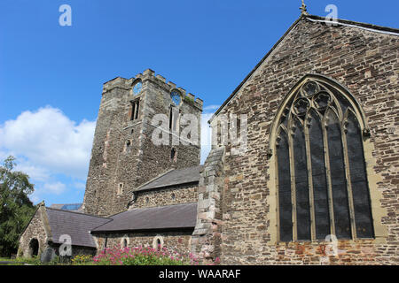 Kirche St. Maria und allen Heiligen, Conwy, Wales Stockfoto