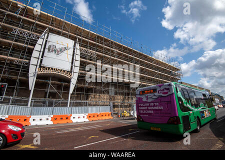 Die Bauarbeiten am Broadmarsh Einkaufszentrum im Stadtzentrum von Nottingham, Nottinghamshire England Großbritannien Stockfoto