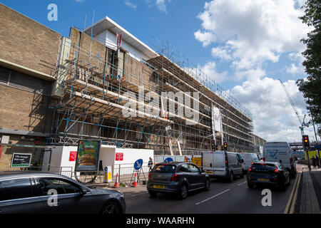 Die Bauarbeiten am Broadmarsh Einkaufszentrum im Stadtzentrum von Nottingham, Nottinghamshire England Großbritannien Stockfoto