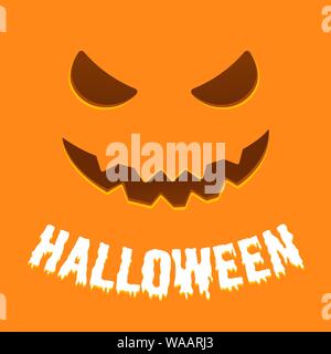 Happy Halloween banner text Postkarte Stock Vektor