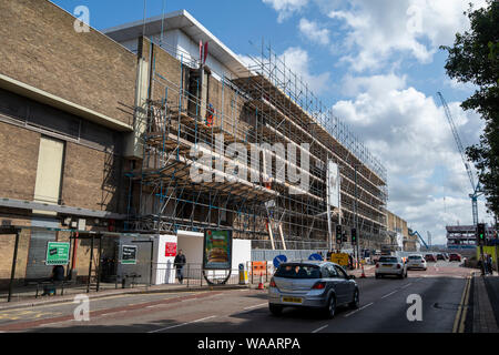 Die Bauarbeiten am Broadmarsh Einkaufszentrum im Stadtzentrum von Nottingham, Nottinghamshire England Großbritannien Stockfoto