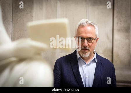 Bild von Chris Stier Manchester Literaturfestival Alan Hollinghurst Mittwoch, 11. Oktober, 19:00 Uhr Central Library www.chrisbullphotographer.co Stockfoto