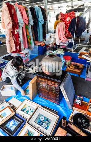 Japan, Honshu, Tokio, Shinagawa, Ohi Pferderennbahn Flohmarkt, 30076474 Stockfoto