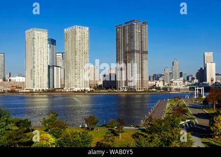 Japan, Honshu, Tokio, Toyosu, Waterfront High Rise Apartments, 30076487 Stockfoto