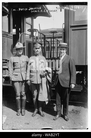 Oberst Hugh Johnson, General e.r. Crowder, R.S. Conkling Stockfoto