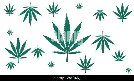 Cannabis Blätter vector Pink nahtlose Muster Stock Vektor