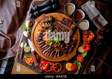 Steak sortiert Stockfoto