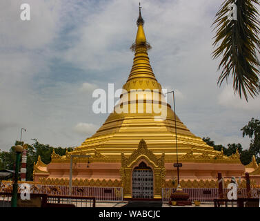 Goldener Tempel Myanmar, Lumbini, Nepal Stockfoto