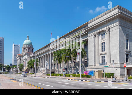 National Gallery von Singapur, im alten Rathaus und der Oberste Gerichtshof Gebäude, St. Andrew's Road, Singapore City, Singapur untergebracht Stockfoto