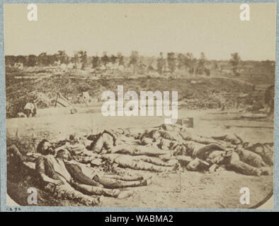 Dead Confederate vor Fort Robinette, Korinth, Mississippi Stockfoto