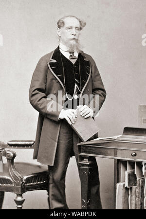 Charles John Huffam Dickens, 1812 - 1870. Englische Schriftsteller. Stockfoto