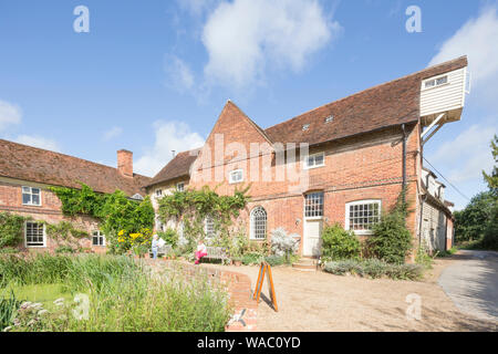 Der National Trust Flatford Mill, berühmt durch den Künstler John Constable 1776-1941, Suffolk, England, Großbritannien Stockfoto