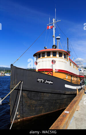 MV Songhee Tugboat, Port Alberni, Vancouver Island, British Columbia, Kanada Stockfoto