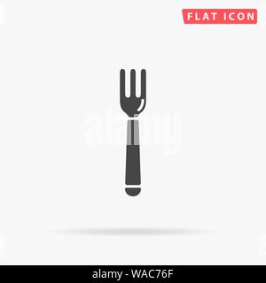 Restaurant Gabel. Flaches Design Stil minimal Vector illustration symbol für Web Design Stock Vektor
