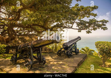 Fort King George Park in Scarborough, Trinidad und Tobago Stockfoto