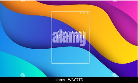 Paper Art 3D abstrakt Hintergrund mit Origami formen. Papier wellen, Schichten Textur. Geometrische design Layout Stock Vektor