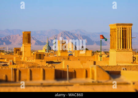 Badgirs Windtowers oder (traditionelle architektonische Element natürliche Belüftung zu erstellen). Stockfoto