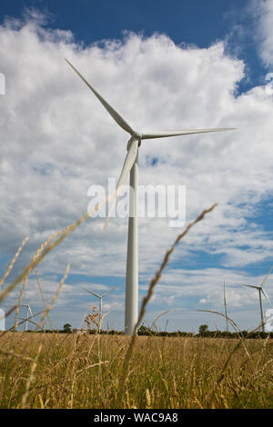 Erneuerbare Energien-Windenergie-Anlagen Stockfoto