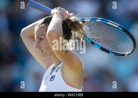 Aegon International 2016, Eastbourne, England - Karolina Pliskova der Tschechischen Republik in Aktion gegen Johanna Konta Großbritannien Freitag, 24, Juni, Stockfoto