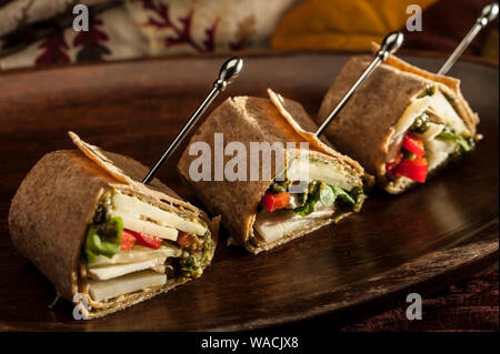 Italienisch Vegi Wrap Stockfoto