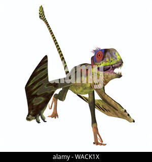 Peteinosaurus war eine fleischfressende Flying pterosaur, dass in Italien während der Trias lebte. Stockfoto