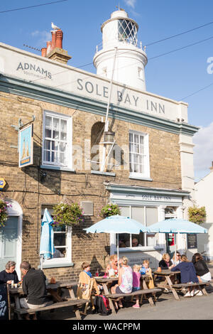 Die einzige Bay Inn in Southwold an der Küste von Suffolk, England, Großbritannien Stockfoto