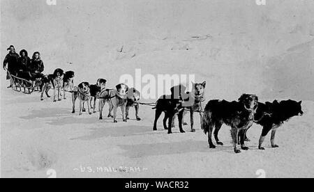 Hund Team, die United States mail Alaska zwischen 1901 und 1911 (AL+CA 48). Stockfoto