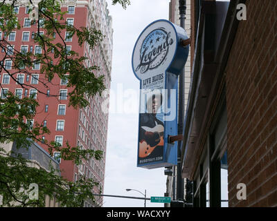 Buddy's Jungs Legenden Blues Nachtclub. Chicago, Illinois. Stockfoto