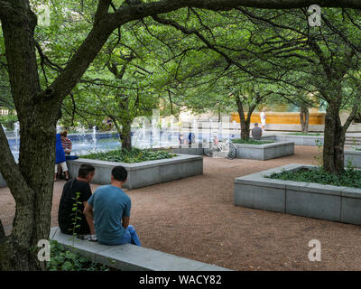 Kunst Institut von Chicago South Garten. Stockfoto