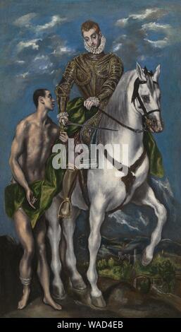 Domenico Theotokópoulos, genannt El Greco - Saint Martin und der Bettler Stockfoto