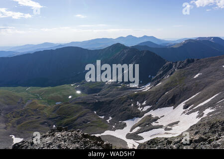 Blick von Greys und Torreys Peaks in Colorado alpinen Sommer Stockfoto