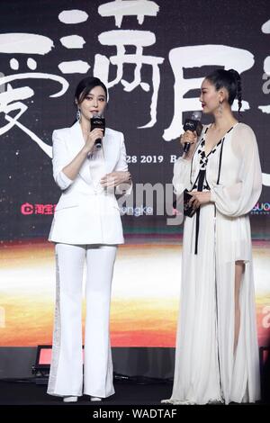 Chinesische Schauspielerin Fan Bingbing besucht eine Wohltätigkeitsveranstaltung in Peking, China, 28. Juli 2019. Stockfoto