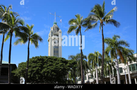 Aloha Tower - Honolulu, Hawaii Stockfoto