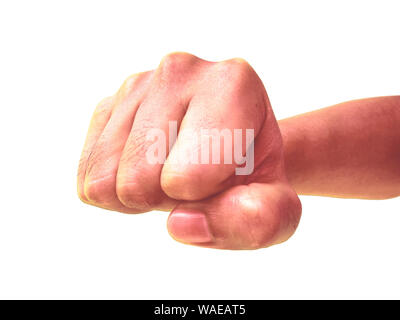 Faust, aggressiv, Punch, Absicht zu schlagen Stockfoto