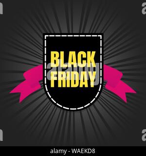 Schwarzer Freitag Verkauf inspiration Poster, Banner oder Flyer Vector Illustration auf dunklem Hintergrund. Stock Vektor