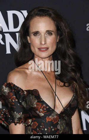 August 19, 2019, Culver City, Kalifornien, USA: ANDIE MACDOWELL besucht die Los Angeles Screening von Fox Searchlight'' Bereit oder Nicht'' am ArcLight Culver City in Culver City, Kalifornien. (Bild: © Charlie Steffens/ZUMA Draht) Stockfoto