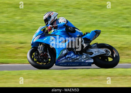 Joe Francis an Bord der PR Racing BMW S 1000 RR bei BSB Cadwell Park 2019 Stockfoto