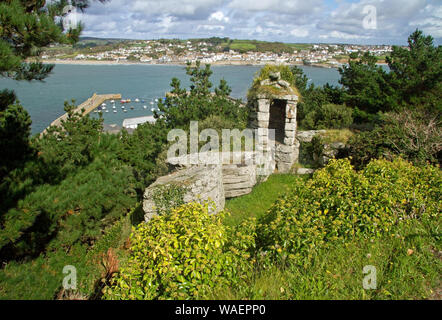 Die Sentry Box am St. Michael's Mount, Marizion, Cornwall Stockfoto